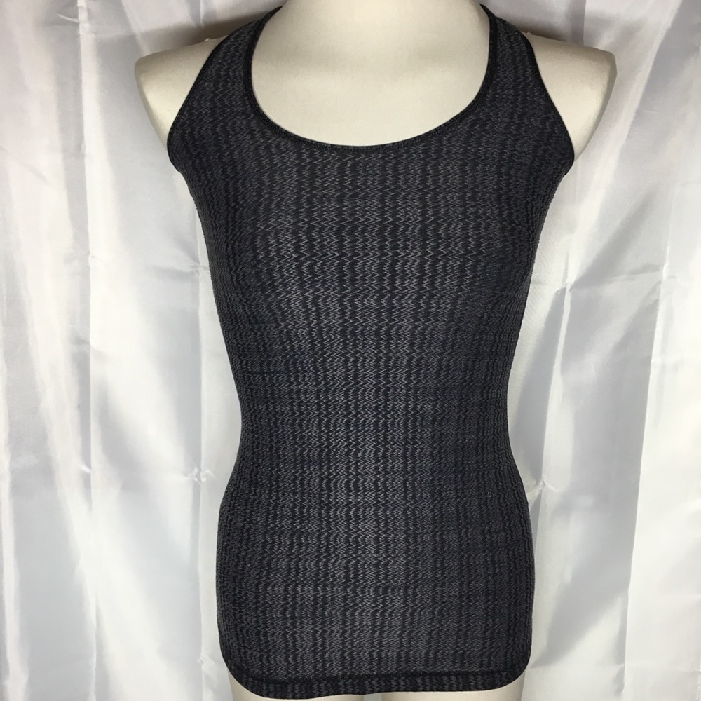 Lululemon Razor Back Tank Black and Heather Grey